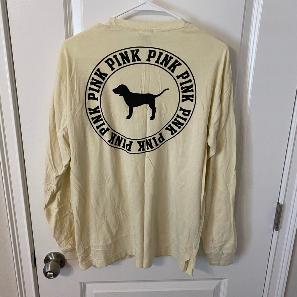Women’s PINK long sleeve pocket tee